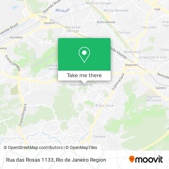 Rua das Rosas 1133 map