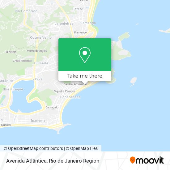 Mapa Avenida Atlântica