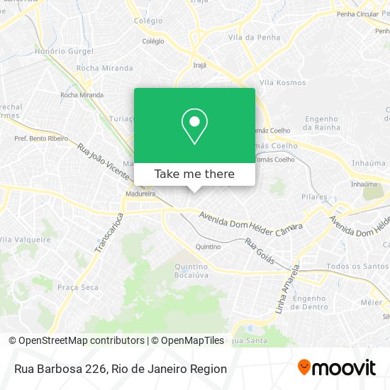 Mapa Rua Barbosa 226