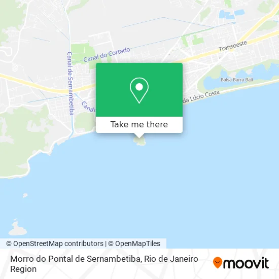 Morro do Pontal de Sernambetiba map