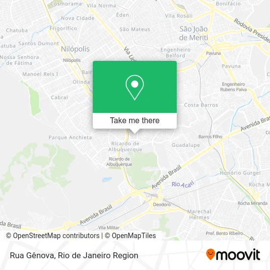 Rua Gênova map