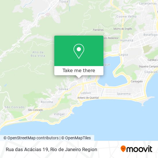 Mapa Rua das Acácias 19