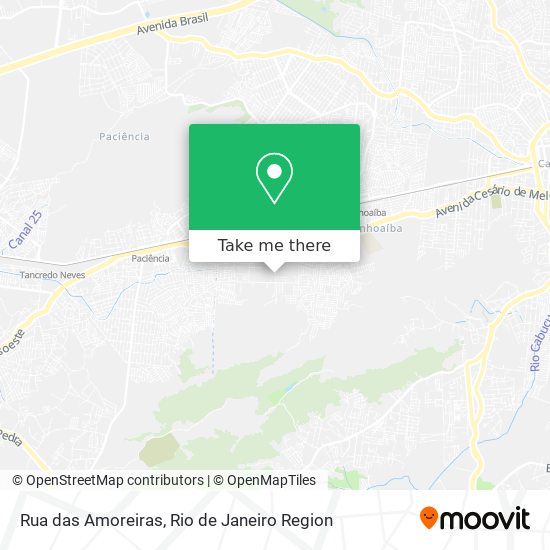 Mapa Rua das Amoreiras