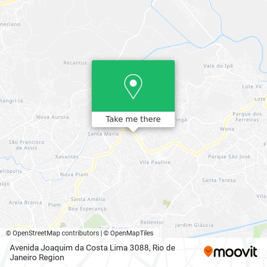 Mapa Avenida Joaquim da Costa Lima 3088