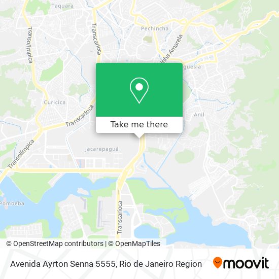 Avenida Ayrton Senna 5555 map