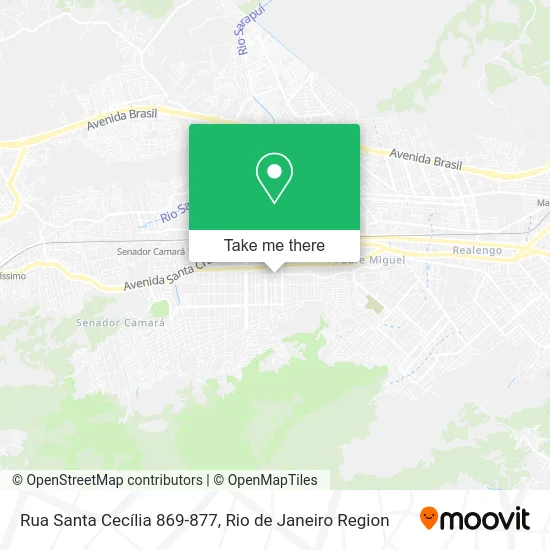 Rua Santa Cecília 869-877 map