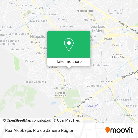 Rua Alcobaça map
