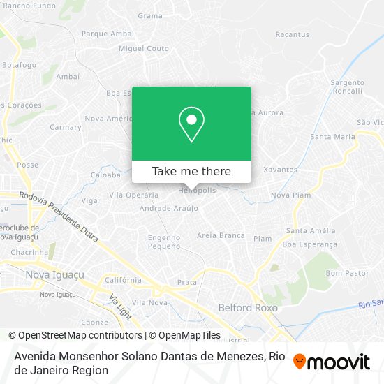 Mapa Avenida Monsenhor Solano Dantas de Menezes