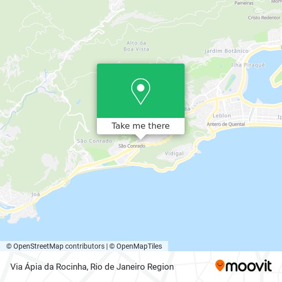 Mapa Via Ápia da Rocinha