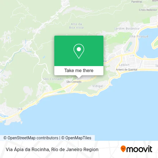 Via Ápia da Rocinha map