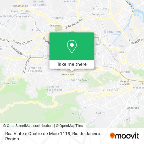 Mapa Rua Vinte e Quatro de Maio 1119