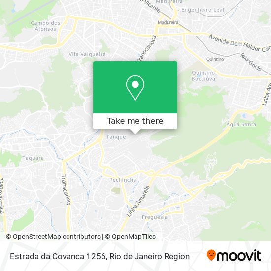 Estrada da Covanca 1256 map
