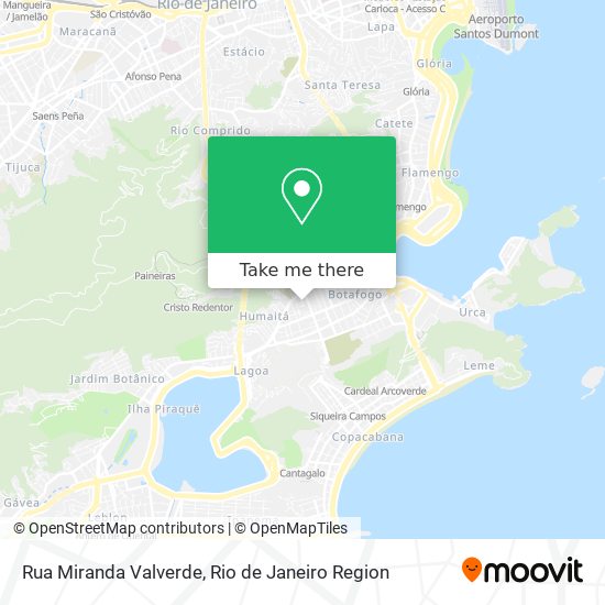 Mapa Rua Miranda Valverde