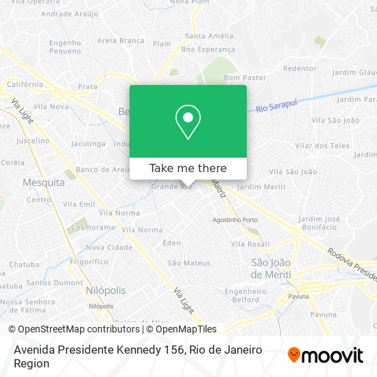 Mapa Avenida Presidente Kennedy 156