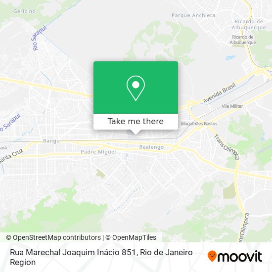 Mapa Rua Marechal Joaquim Inácio 851