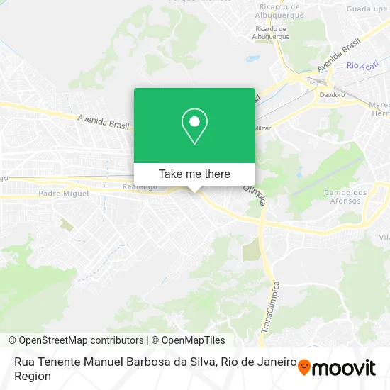 Rua Tenente Manuel Barbosa da Silva map