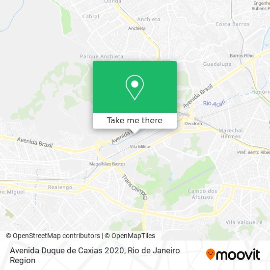 Avenida Duque de Caxias 2020 map