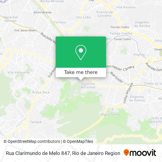 Mapa Rua Clarimundo de Melo 847