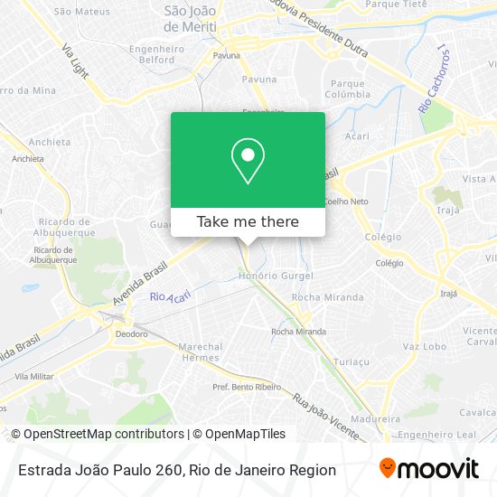 Estrada João Paulo 260 map