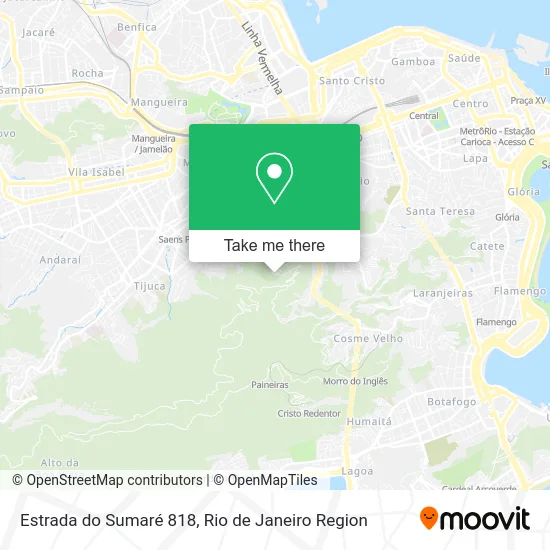 Estrada do Sumaré 818 map