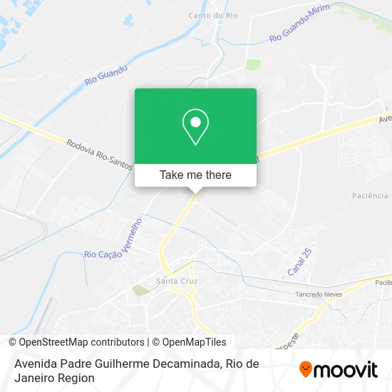 Avenida Padre Guilherme Decaminada map