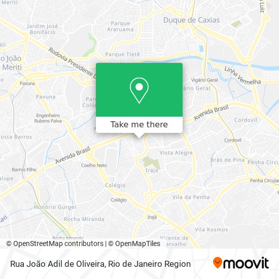 Mapa Rua João Adil de Oliveira