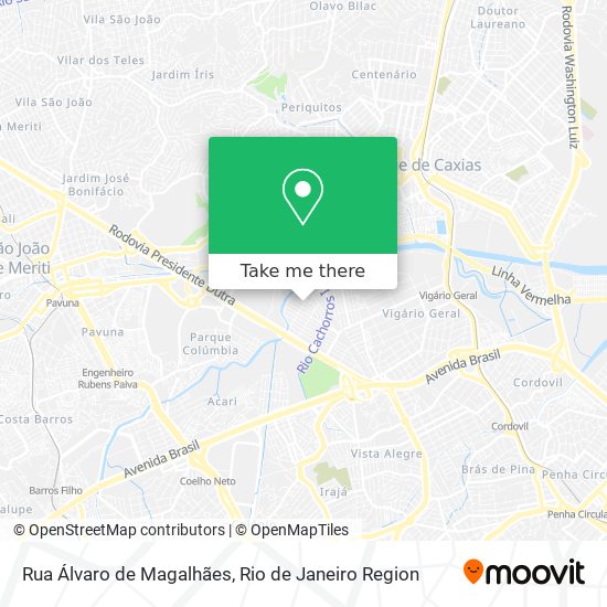 Mapa Rua Álvaro de Magalhães