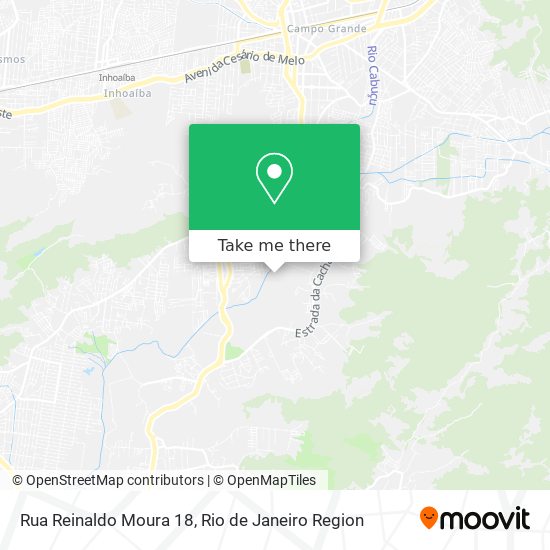 Mapa Rua Reinaldo Moura 18