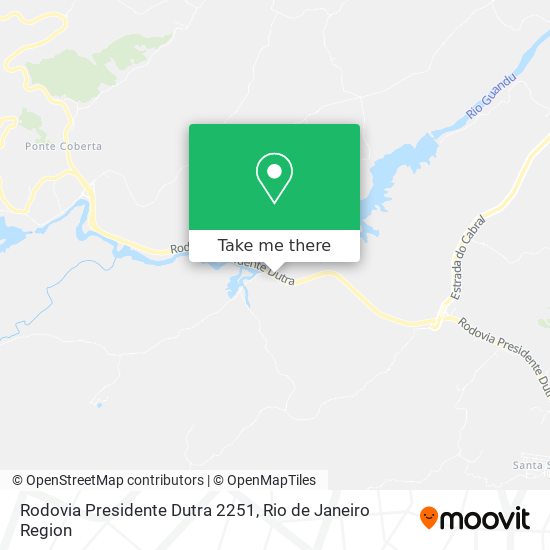 Mapa Rodovia Presidente Dutra 2251