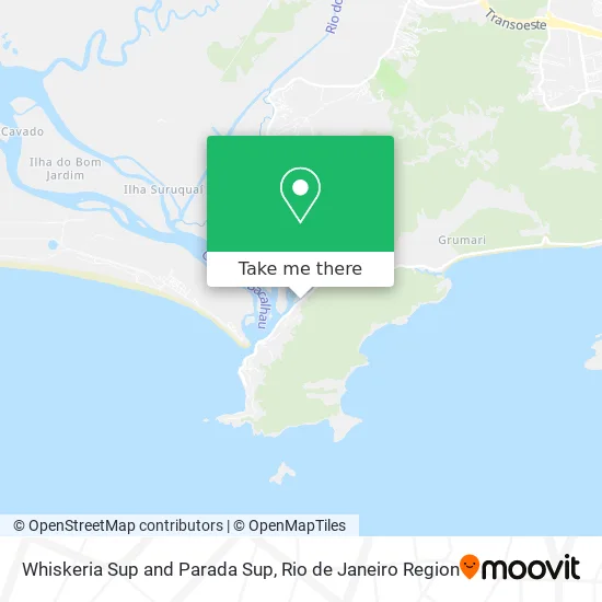 Whiskeria Sup and Parada Sup map
