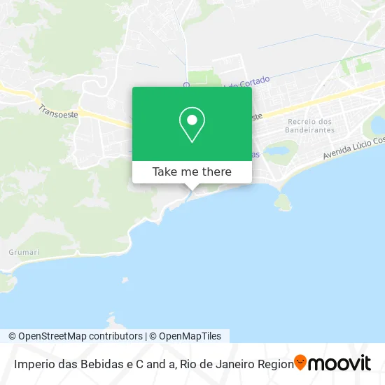 Imperio das Bebidas e C and a map