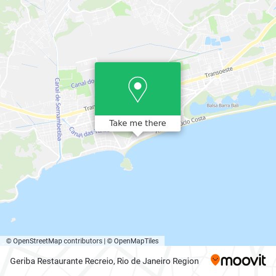 Geriba Restaurante Recreio map
