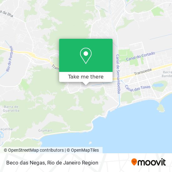 Beco das Negas map