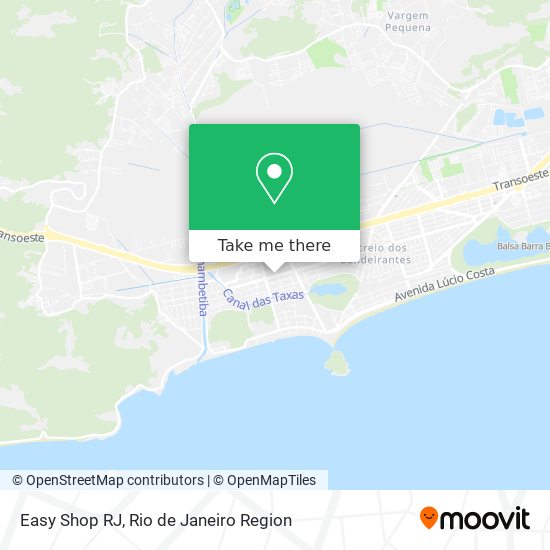 Easy Shop RJ map