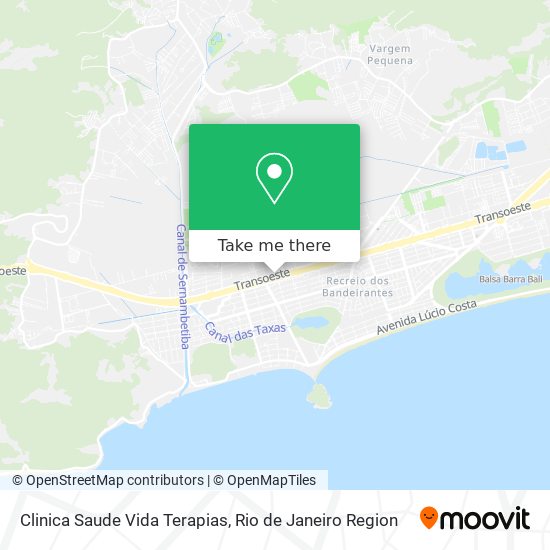 Clinica Saude Vida Terapias map