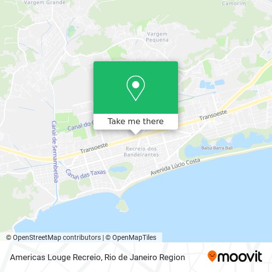 Americas Louge Recreio map