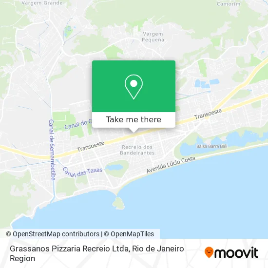 Grassanos Pizzaria Recreio Ltda map