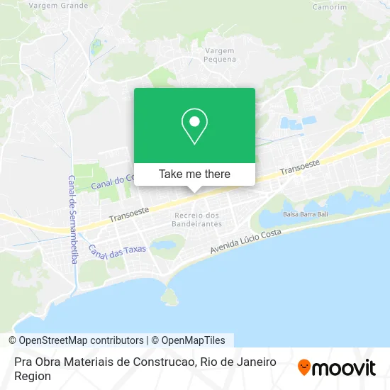 Pra Obra Materiais de Construcao map