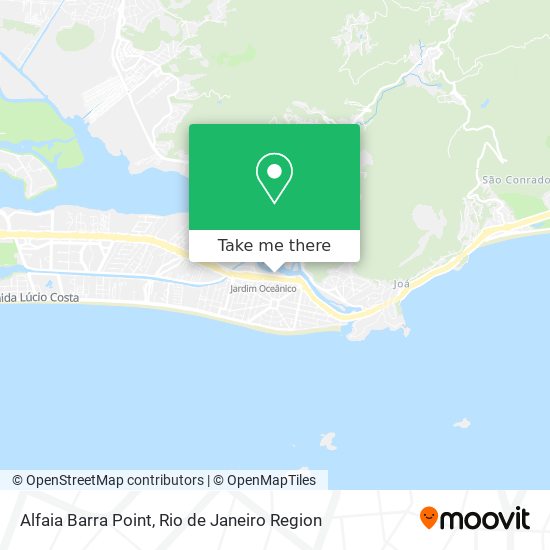 Alfaia Barra Point map