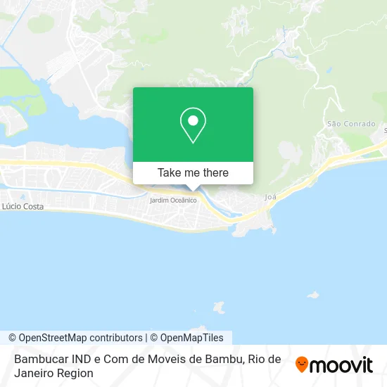Bambucar IND e Com de Moveis de Bambu map