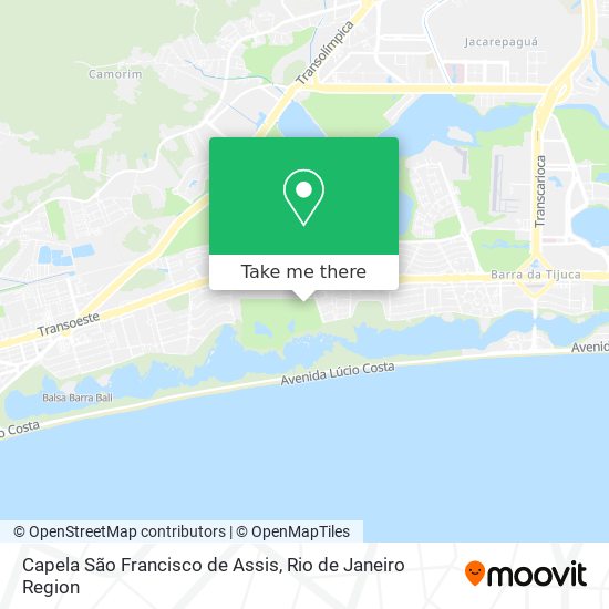 Mapa Capela São Francisco de Assis