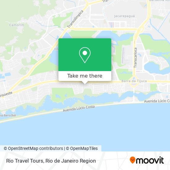 Mapa Rio Travel Tours