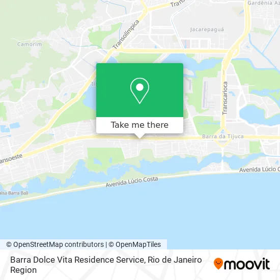 Barra Dolce Vita Residence Service map