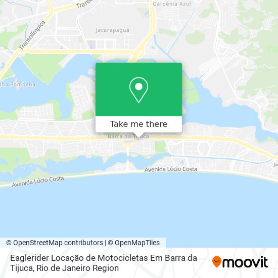 Eaglerider Locação de Motocicletas Em Barra da Tijuca map