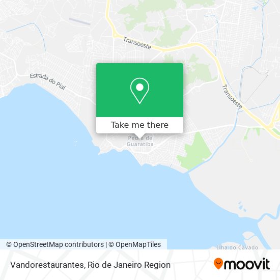 Mapa Vandorestaurantes