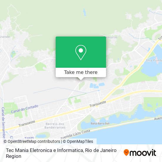 Tec Mania Eletronica e Informatica map