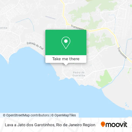 Lava a Jato dos Garotinhos map