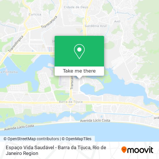 Espaço Vida Saudável - Barra da Tijuca map