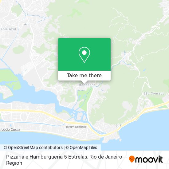 Mapa Pizzaria e Hamburgueria 5 Estrelas