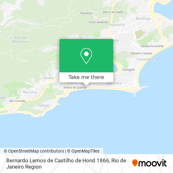 Mapa Bernardo Lemos de Castilho de Hond 1866